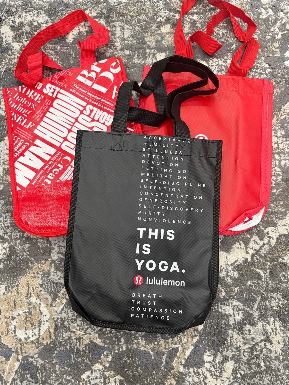 Lululemon Reusable Bags - Set of 3